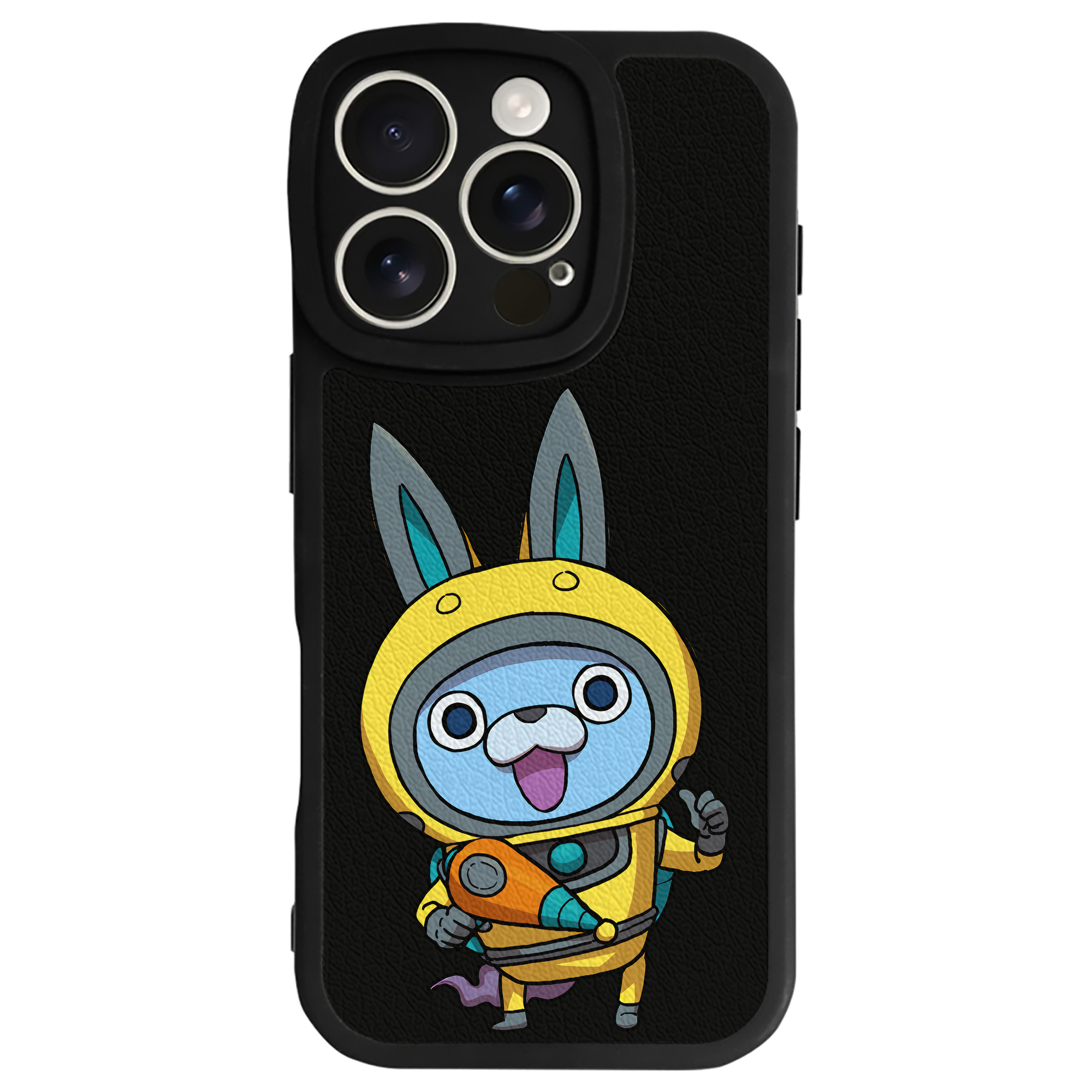 （画像用） 妖怪ウォッチ Yo-kai Watch 【iPhone 16シリーズ対応】シリコンスマホケース（レザー調） 材質：シリコン